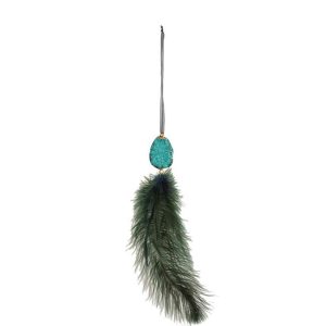 HANGER FEATHERS+STONE AZURE GREEN