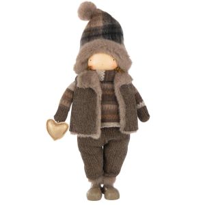 BOY HOLDING HEART POLYESTER MULTICOLORED LARGE
