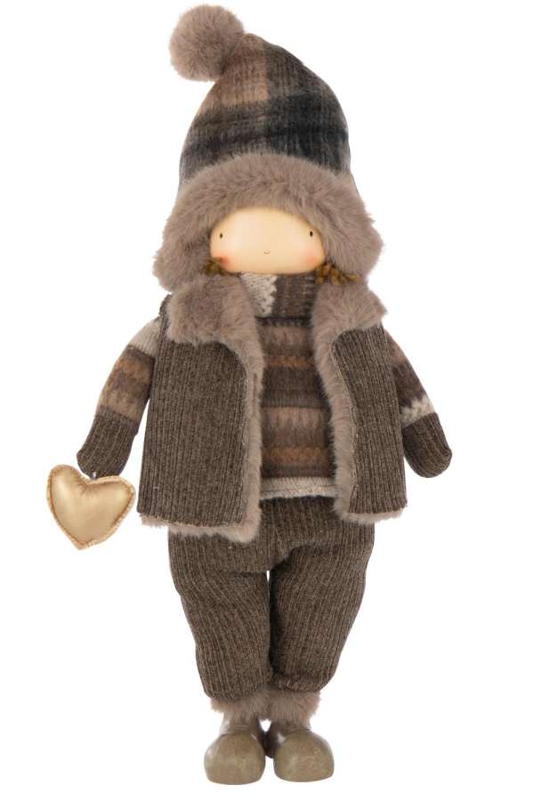 BOY HOLDING HEART POLYESTER MULTICOLORED LARGE