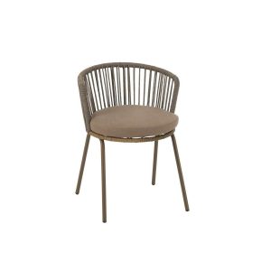 CHAIR TOA STEEL/ROPE BROWN