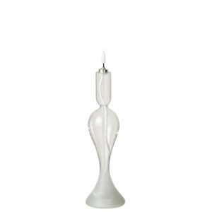 LED CANDLE GLASS TRANSPARENT SMALL