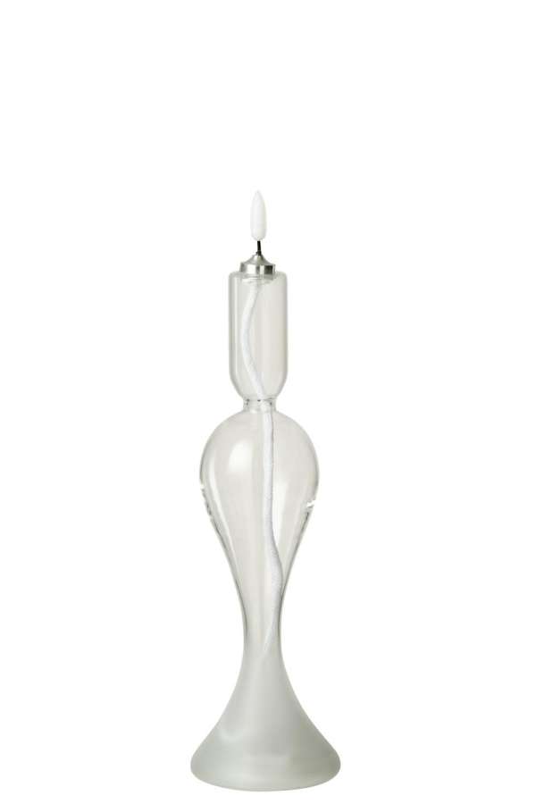 LED CANDLE GLASS TRANSPARENT SMALL