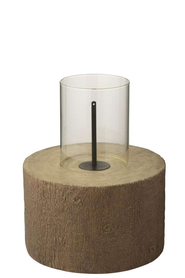 FIRE PIT ROUND TRUNK MAGNESIUM BROWN LARGE