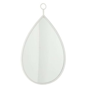 HANGING MIRROR DROP MIRROR/MDF WHITE LARGE