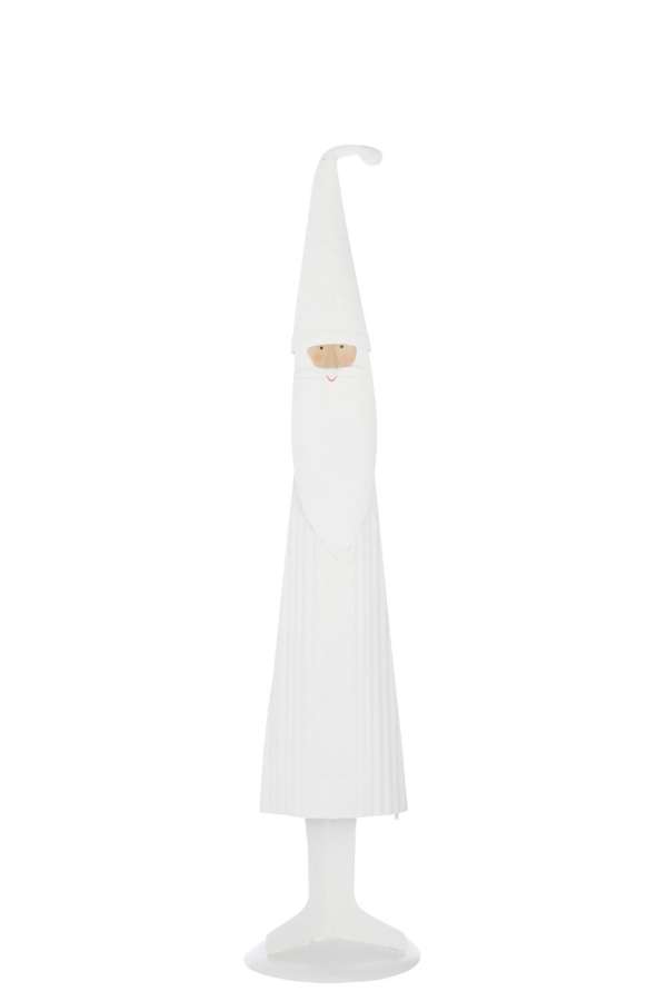 SANTA CLAUS MODERN METAL WHITE LARGE