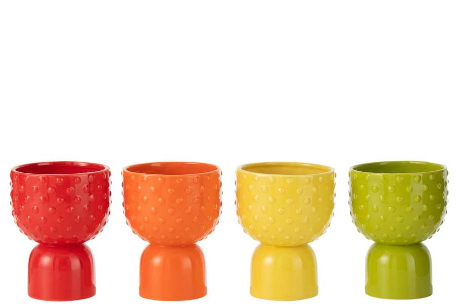 VASE PITAYA CERAMIC MIX ASSORTMENT OF 4