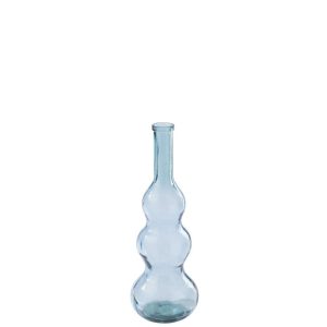 FLOOR VASE  GLASS LIGHT BLUE