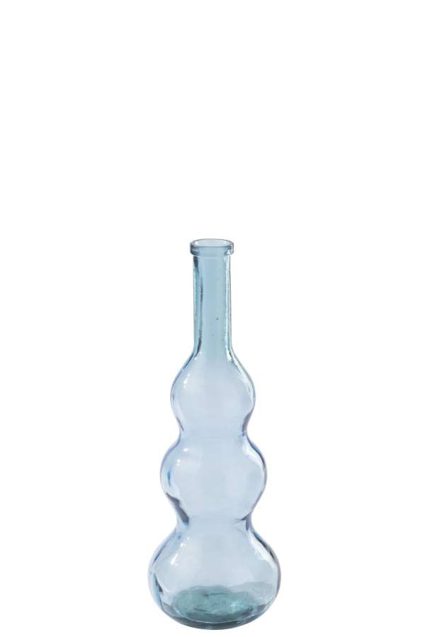 FLOOR VASE  GLASS LIGHT BLUE