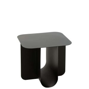 SIDE TABLE SQUARE METAL BLACK