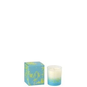 SCENTED CANDLE OASIS WAX BLUE/GREEN SMALL