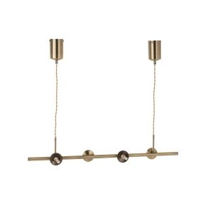 HANGLAMP YUKS 4 LAMPS STEEL GOLD