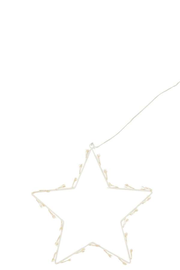 STAR DECO LED METAL WHITE SMALL