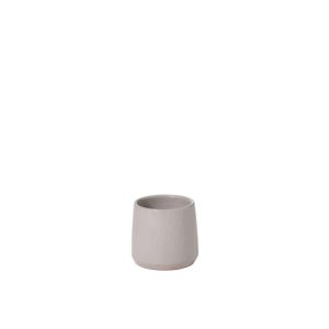 FLOWER POT ROUND CERAMIC GREY EXTRA SMALL