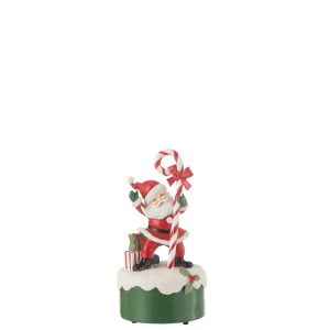 MUSIC BOX SANTA CANDY RESIN MIX
