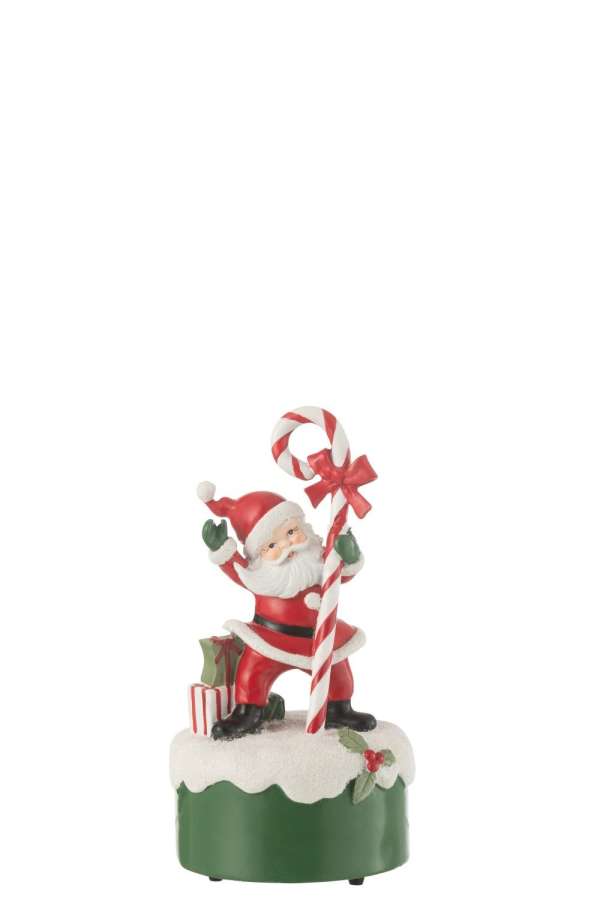 MUSIC BOX SANTA CANDY RESIN MIX