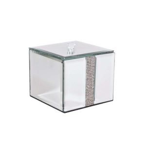 Smykkeskrin - speil/strass -7X12Cm