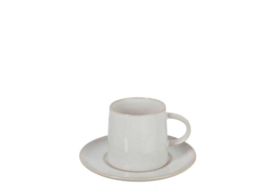 MUG+PLATE NOA PORCELAIN WHITE