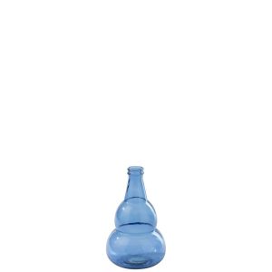 VASE  GLASS BLUE