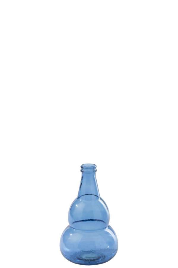 VASE  GLASS BLUE