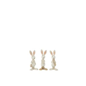 RABBIT DRESSED RESIN MIX ASSORTMENT OF 3