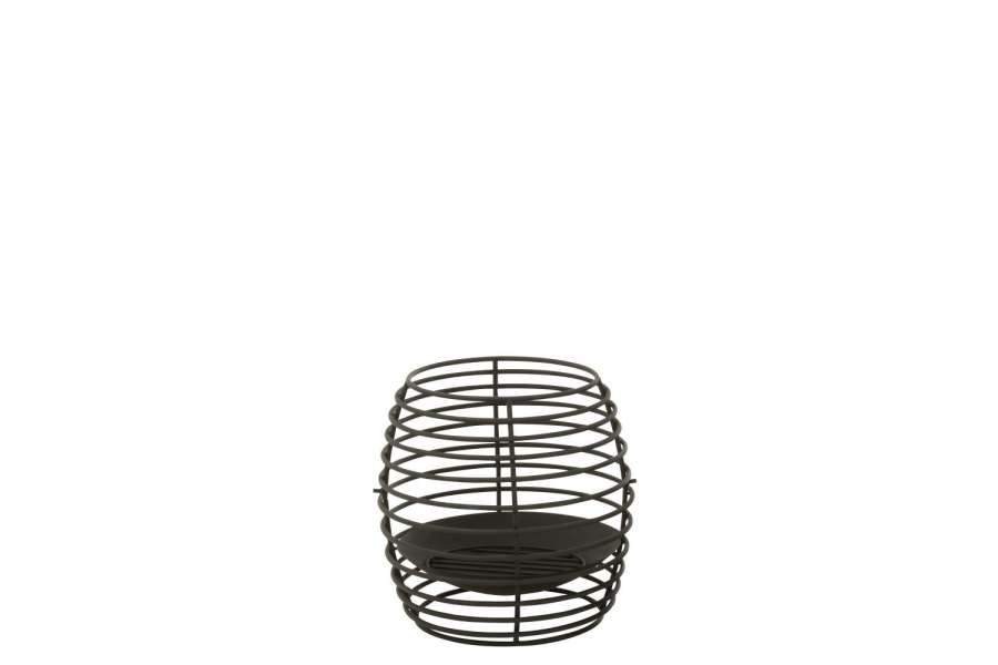 FIRE PIT ROUND RINGS IRON BLACK SMALL