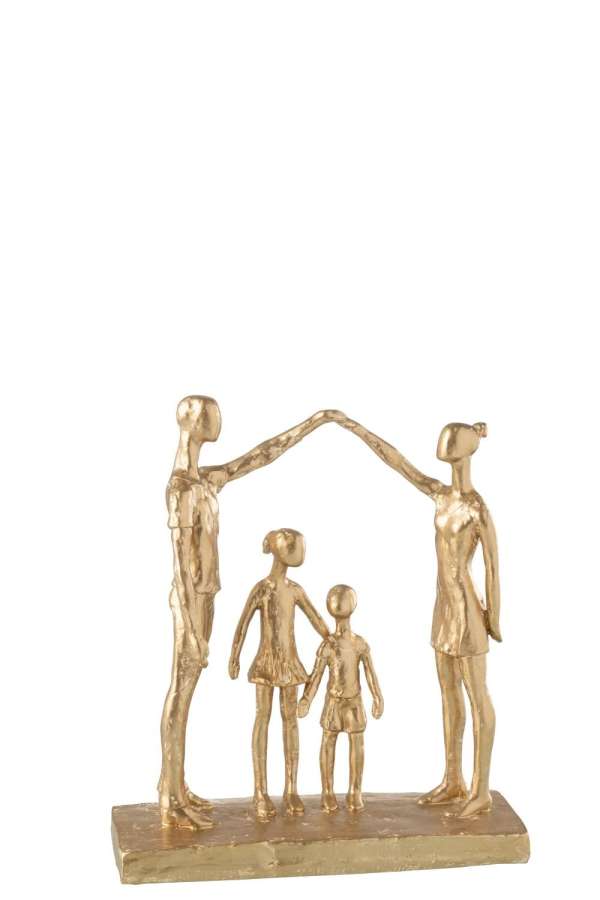 FAMILY PLAYING RESIN GOLD