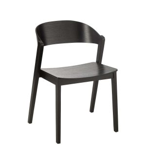 CHAIR LAGA OAK WOOD/PLYWOOD BLACK