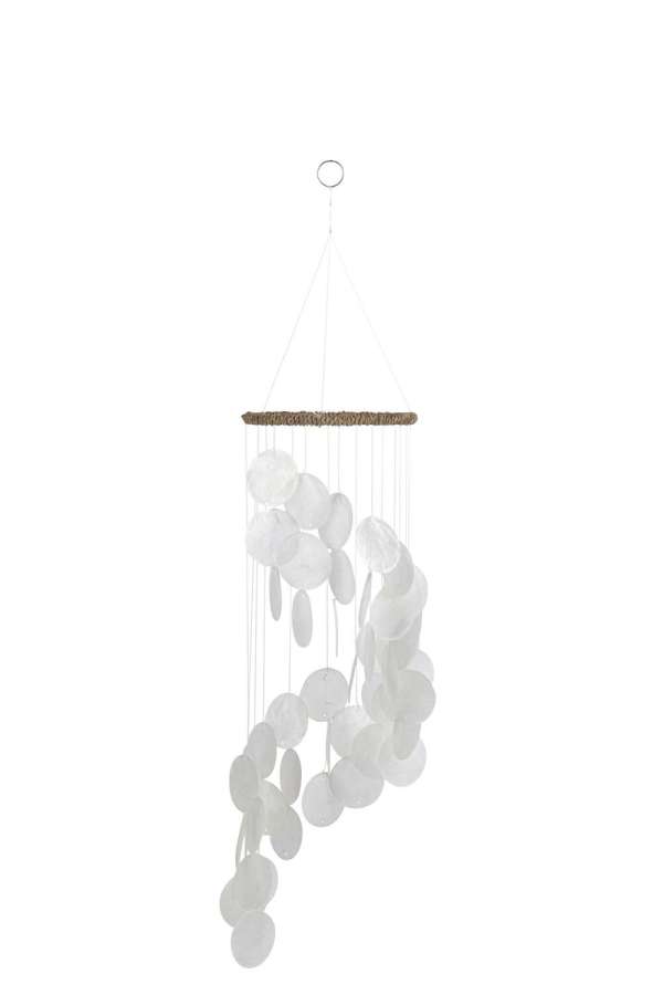 WINDCHIME SCALES ROUND SHELL WHITE