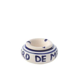 ASHTRAY CERAMIC DARK BLUE SMALL