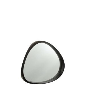 MIRROR GILES MDF/GLASS BLACK SMALL