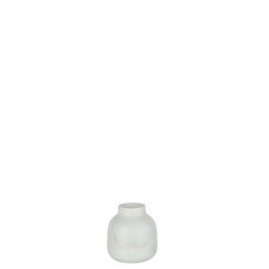 VASE BOTTLE MARBLE WHITE SMALL