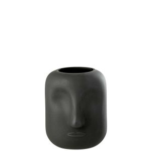 VASE NOE GLASS BLACK SMALL