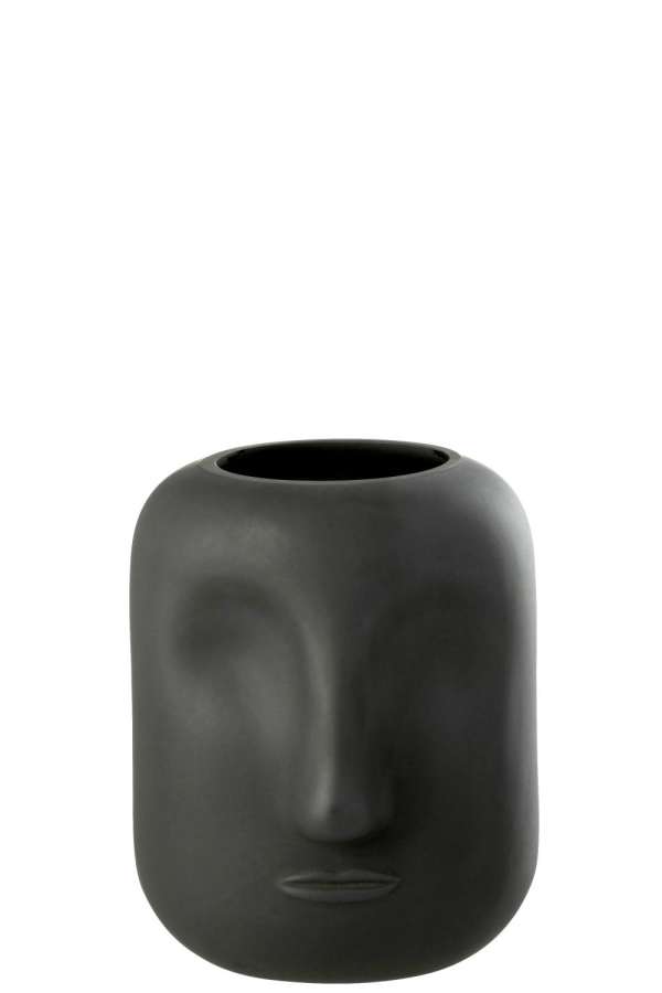 VASE NOE GLASS BLACK SMALL