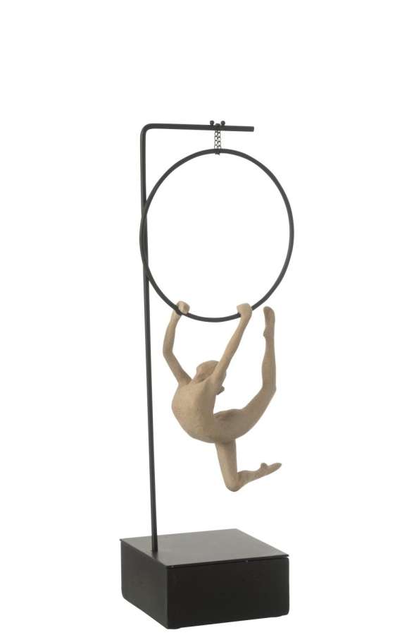 GYMNAST HOOP ALPHA RESIN BEIGE/BLACK