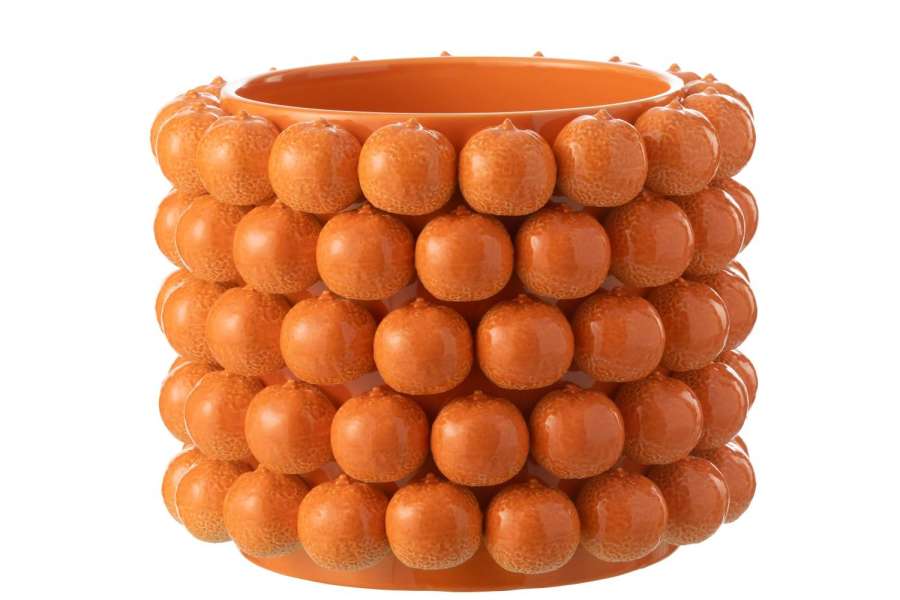 FLOWERPOT ORANGES CERAMIC ORANGE EXTRA LARGE