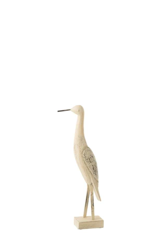 DECORATION BIRD MANGO WOOD/METAL MIX SMALL