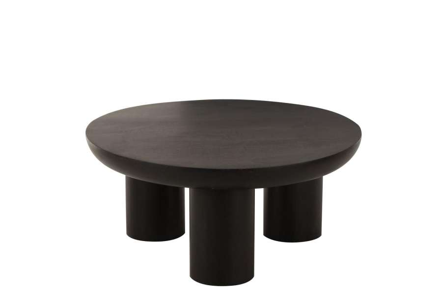 COFFEE TABLE TRIO MANGO WOOD BLACK