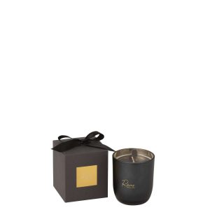 SCENTED CANDLE REVES BLACK SMALL-35HOURS