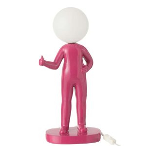 TABLE LAMP THUMBS UP RESIN FUCHSIA