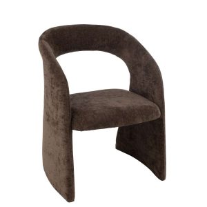 ANISE CHAIR TEXTILE DARK BROWN