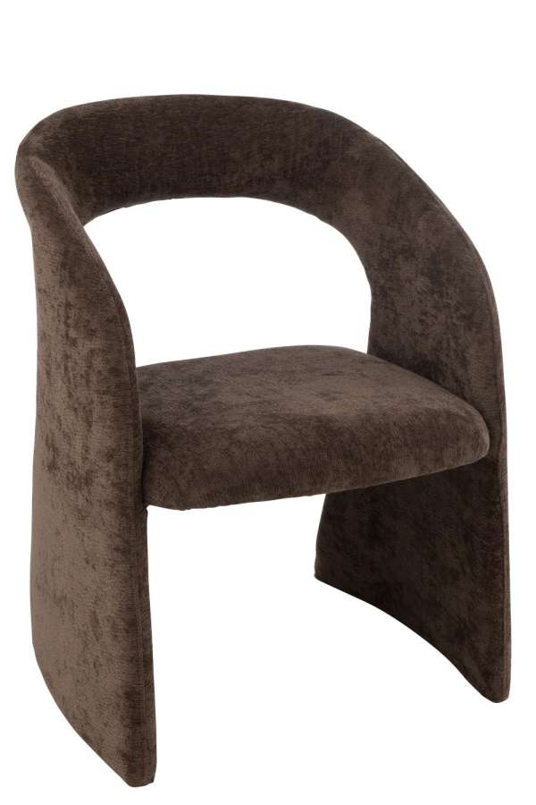 ANISE CHAIR TEXTILE DARK BROWN