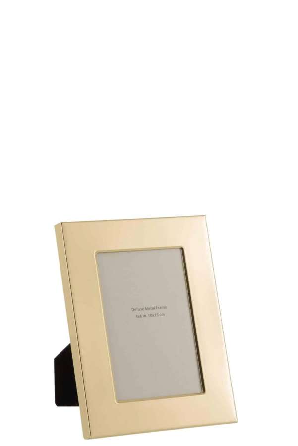 PHOTO FRAME WIDE BORDER 10X15 METAL GOLD SMALL
