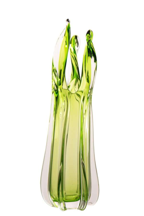 VASE SERENA GLASS GREEN LARGE