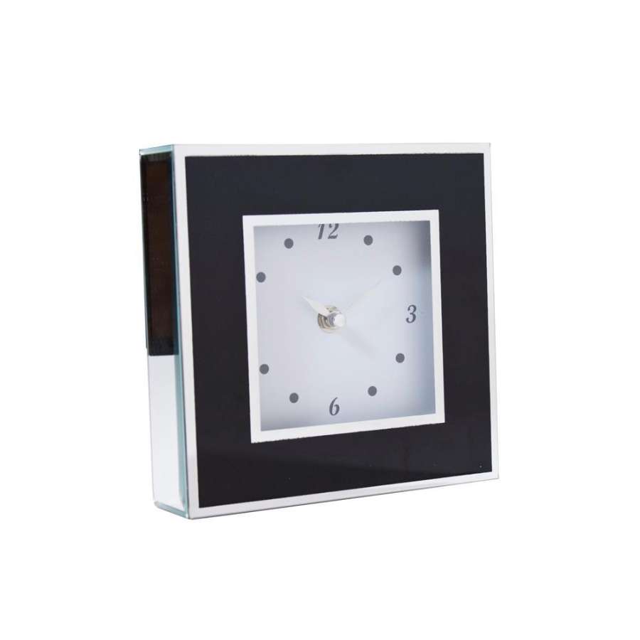 Klokke Bord Sort/Blank 18Cm