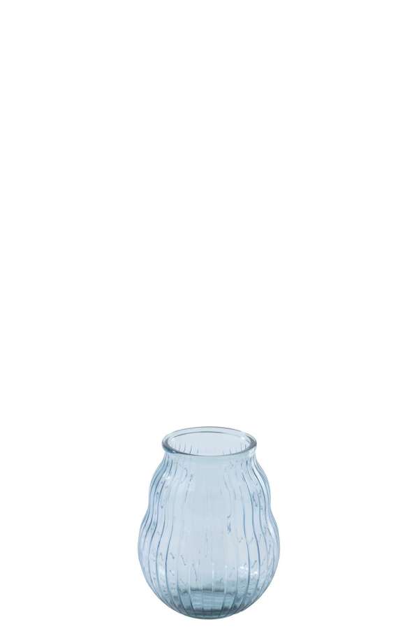 HURRICANE STRIPED GLASS LIGHT BLUE