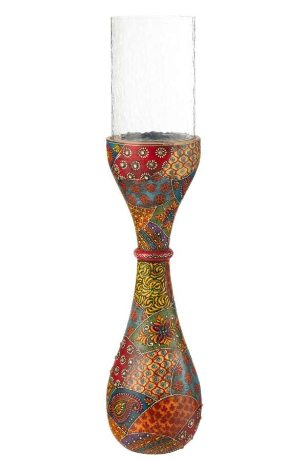 CANDLE HOLDER DELHI MANGO WOOD MIX