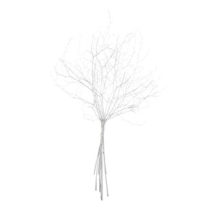 BRANCH DRY FLOWER SILVER COLORED