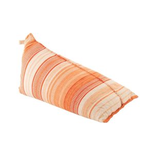 BEANBAG STRIPED COTTON ECRU/DARK ORANGE