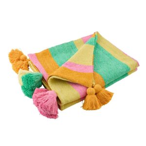 THROW STRIPED COTTON MULTI