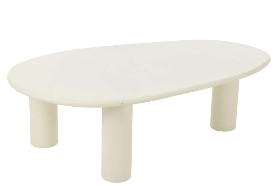 SIDE TABLE BALI MDF/PVC WHITE LARGE